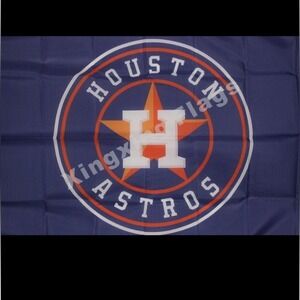 Houston Astros MLB Baseball Flag Banner Man Cave Decor Sports Team Grommet 5'x3'